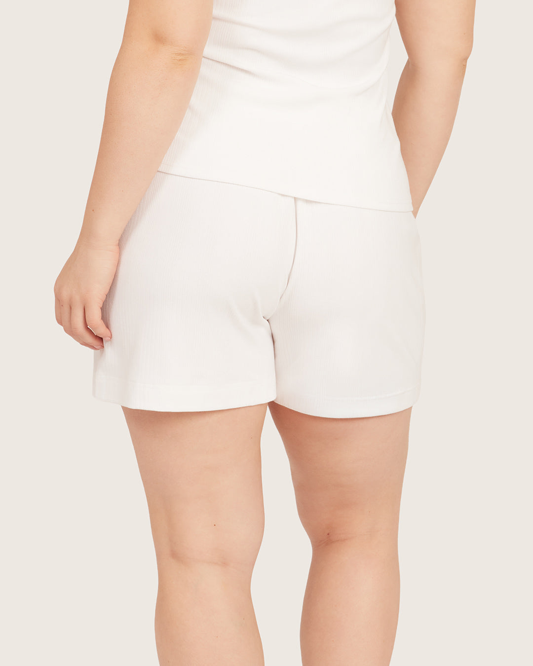 Pantalones cortos para estar en casa - Blanco tiza