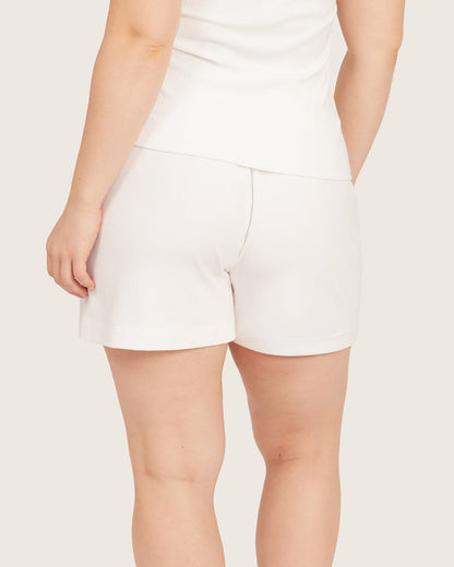 Pantalones cortos para estar en casa - Blanco tiza
