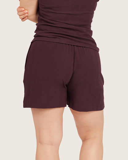 Pantalones cortos de estar por casa - Mora