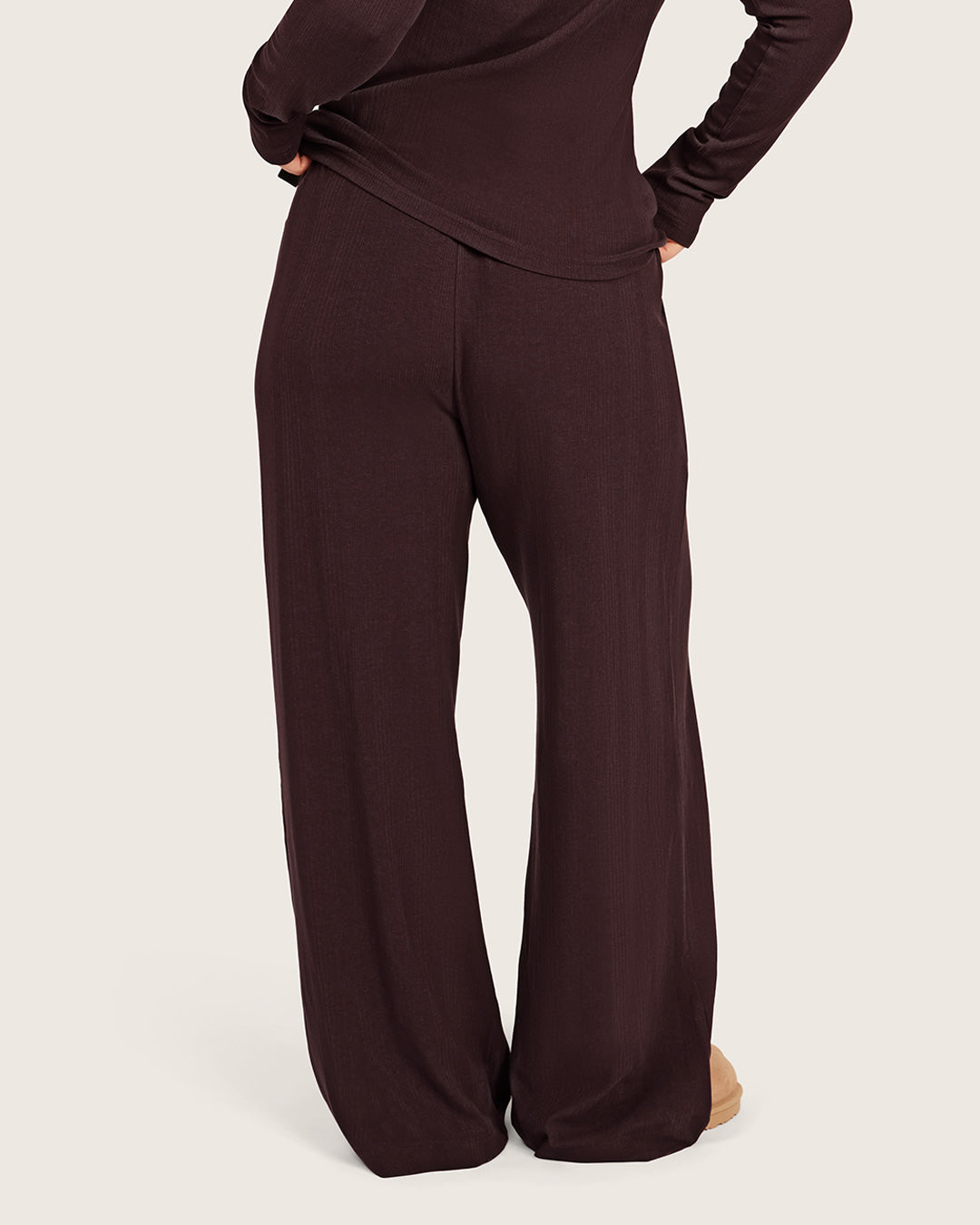 Pantalones de estar por casa - Morado ciruela