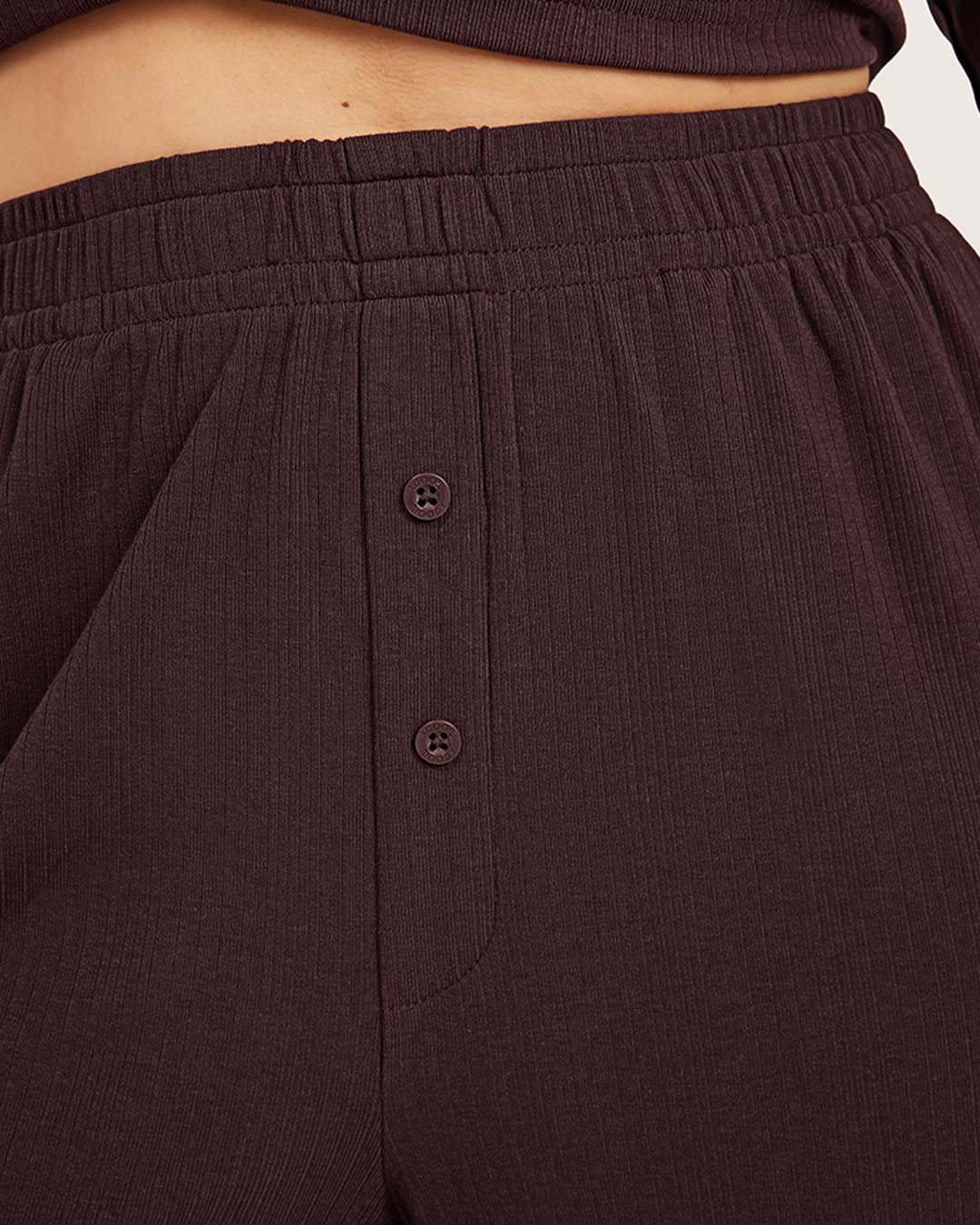Pantalones de estar por casa - Morado ciruela