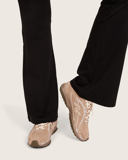 Pantalones acampanados de cintura alta - Regulares - Negros