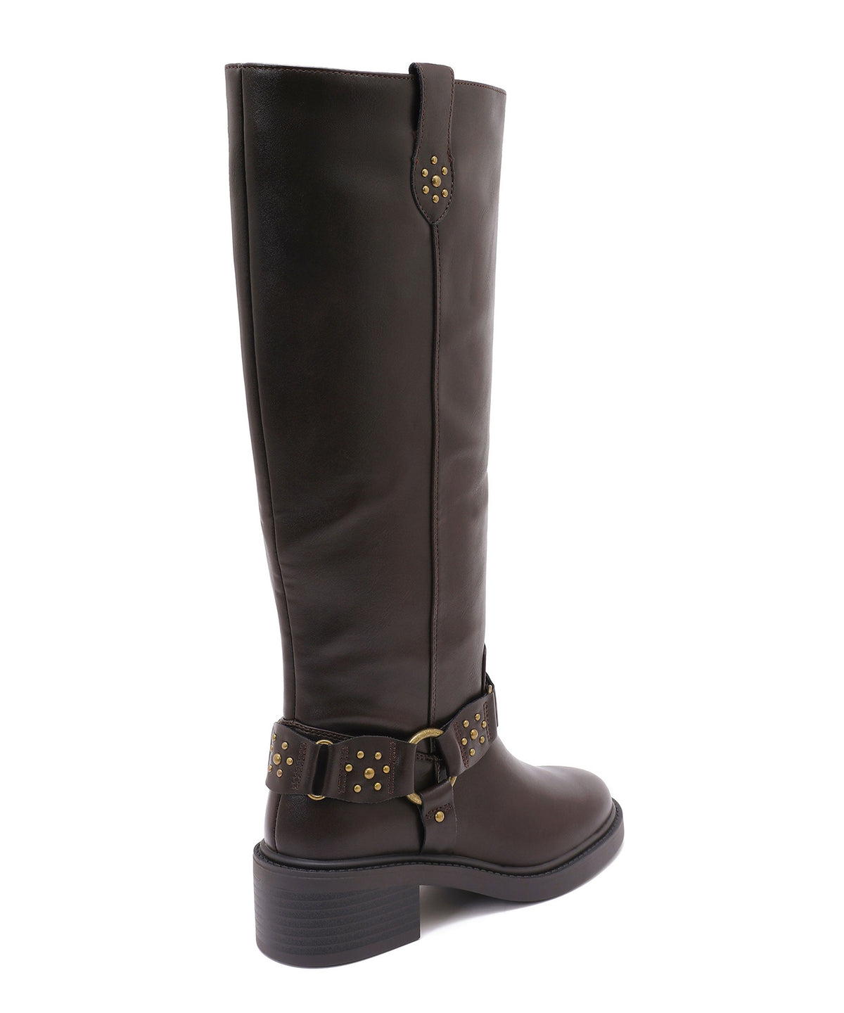 Botas Nyra con tachuelas marrones
