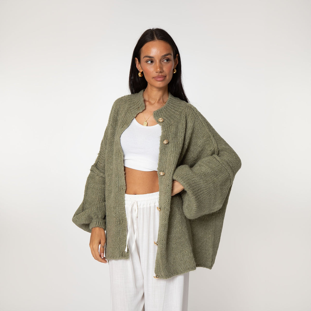 Cardigan Falda