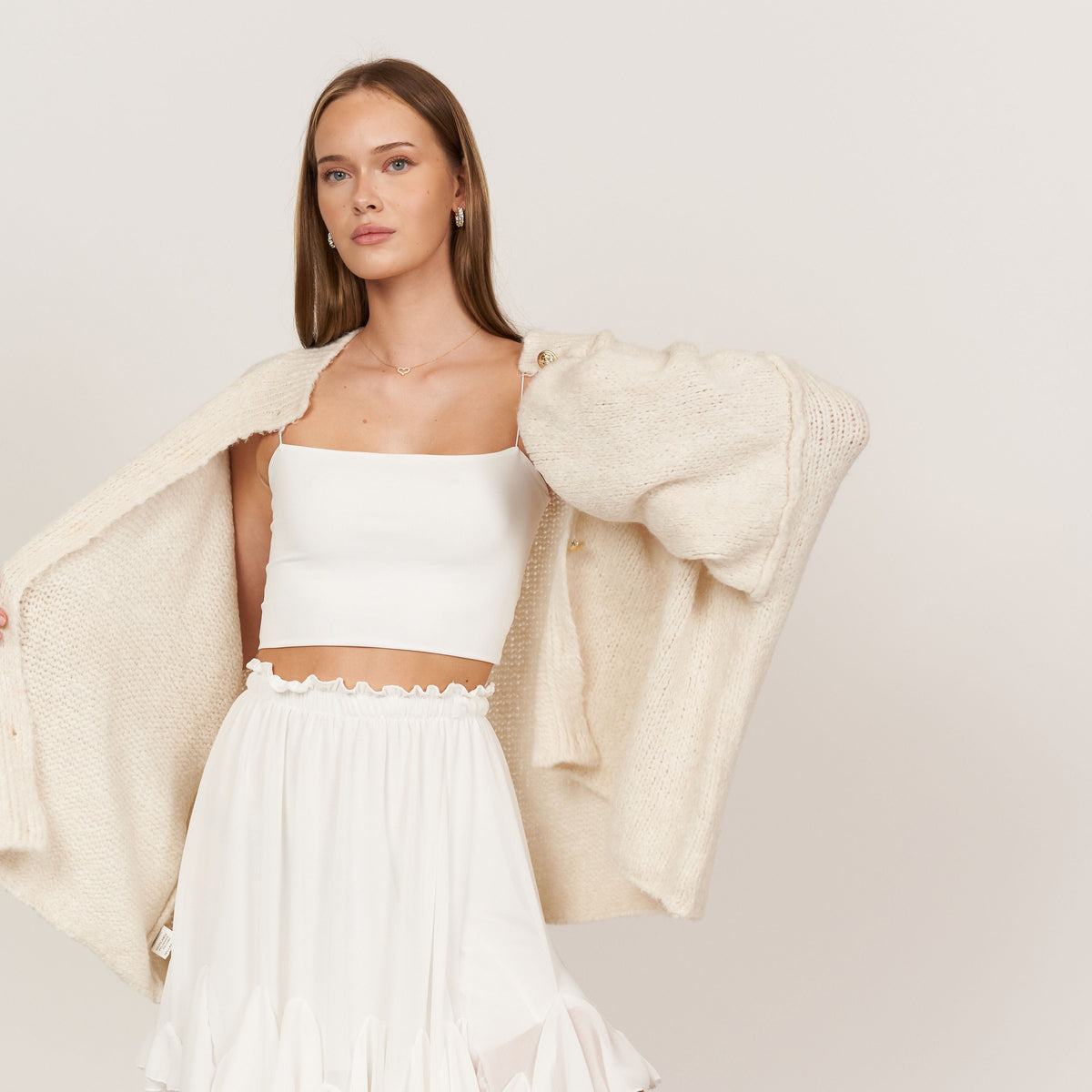 Cardigan Falda