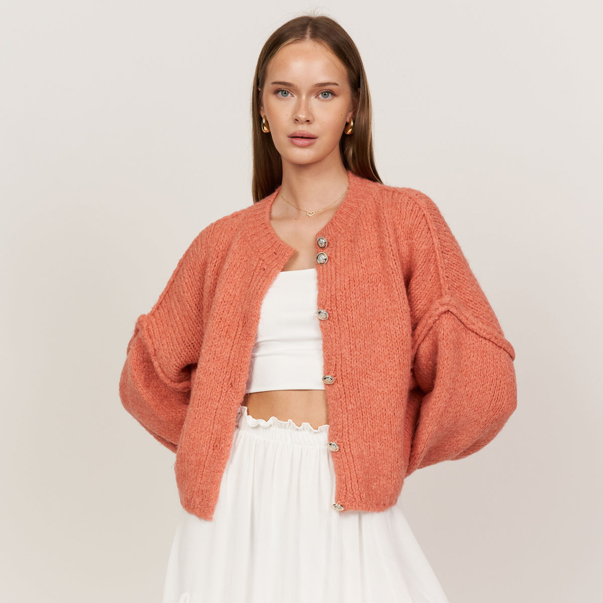 Oversized Cardigan Short "CozyGlam"
