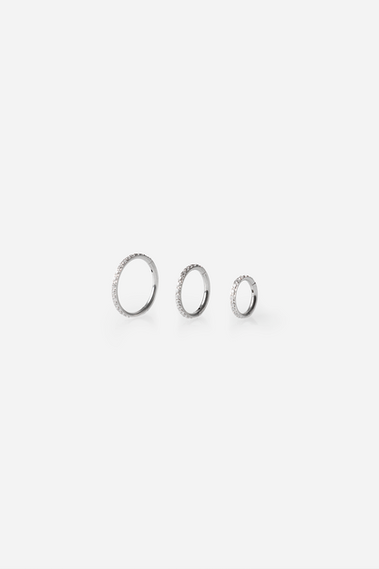 Piercing XS de circonitas de 8 mm