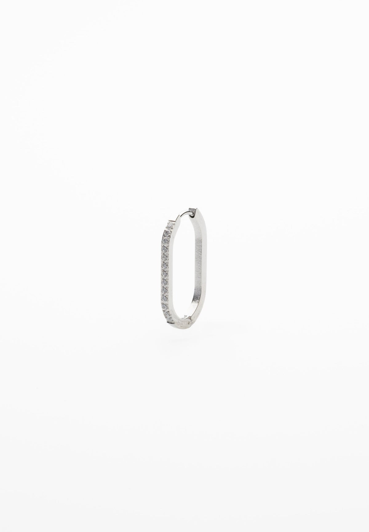 Pendiente ovalado de circonita de 43 mm (unidad)