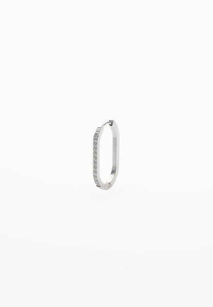 Pendiente ovalado de circonita de 43 mm (unidad)