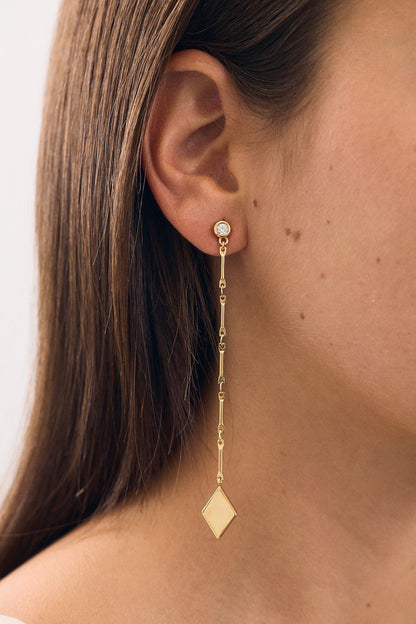 Pendientes en forma de rombo