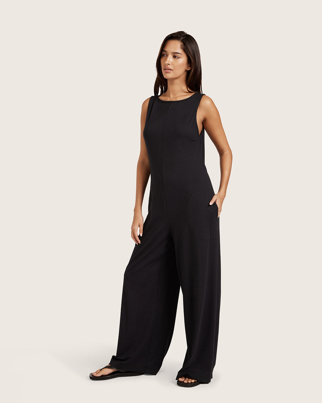 Mono de escote barco - Negro