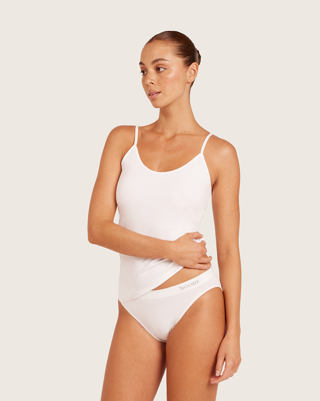 Camiseta de tirantes de capa base - Blanca