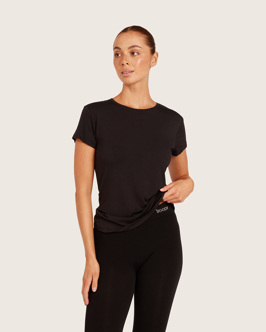 Leggings largos de primera capa - Negro