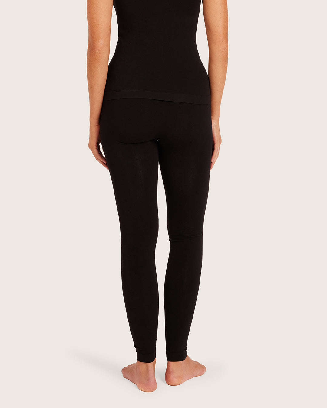 Leggings largos de primera capa - Negro