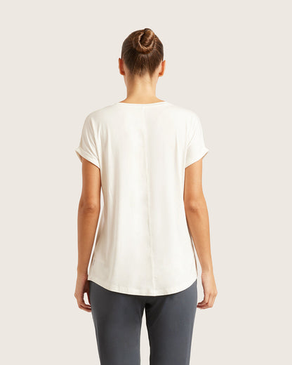 Top de descanso Downtime - Blanco natural