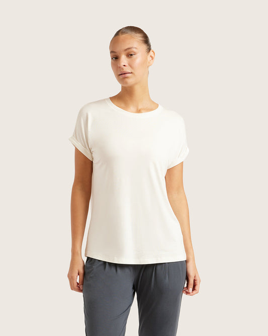 Top de descanso Downtime - Blanco natural