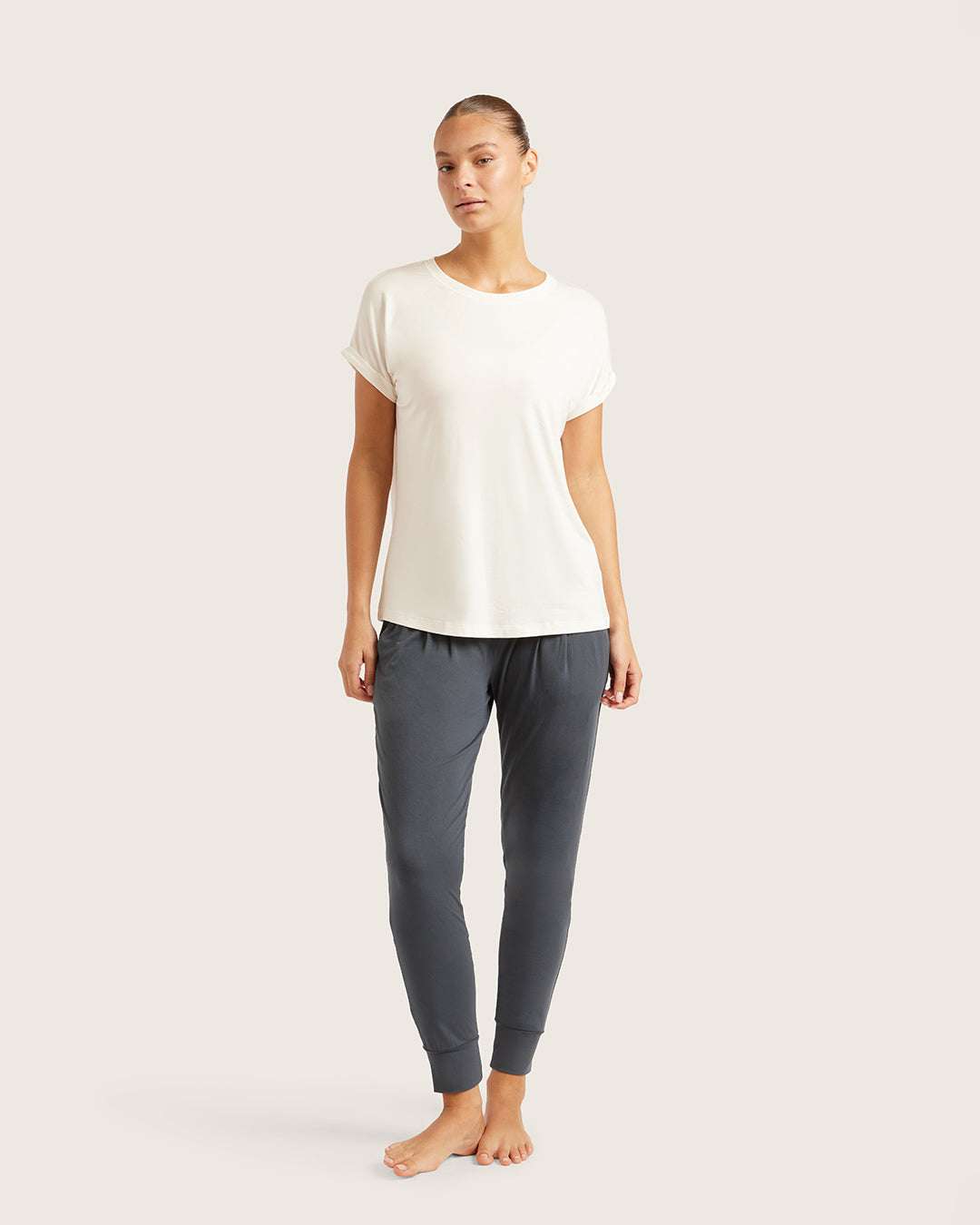 Top de descanso Downtime - Blanco natural