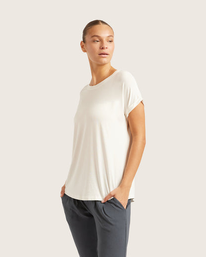 Top de descanso Downtime - Blanco natural