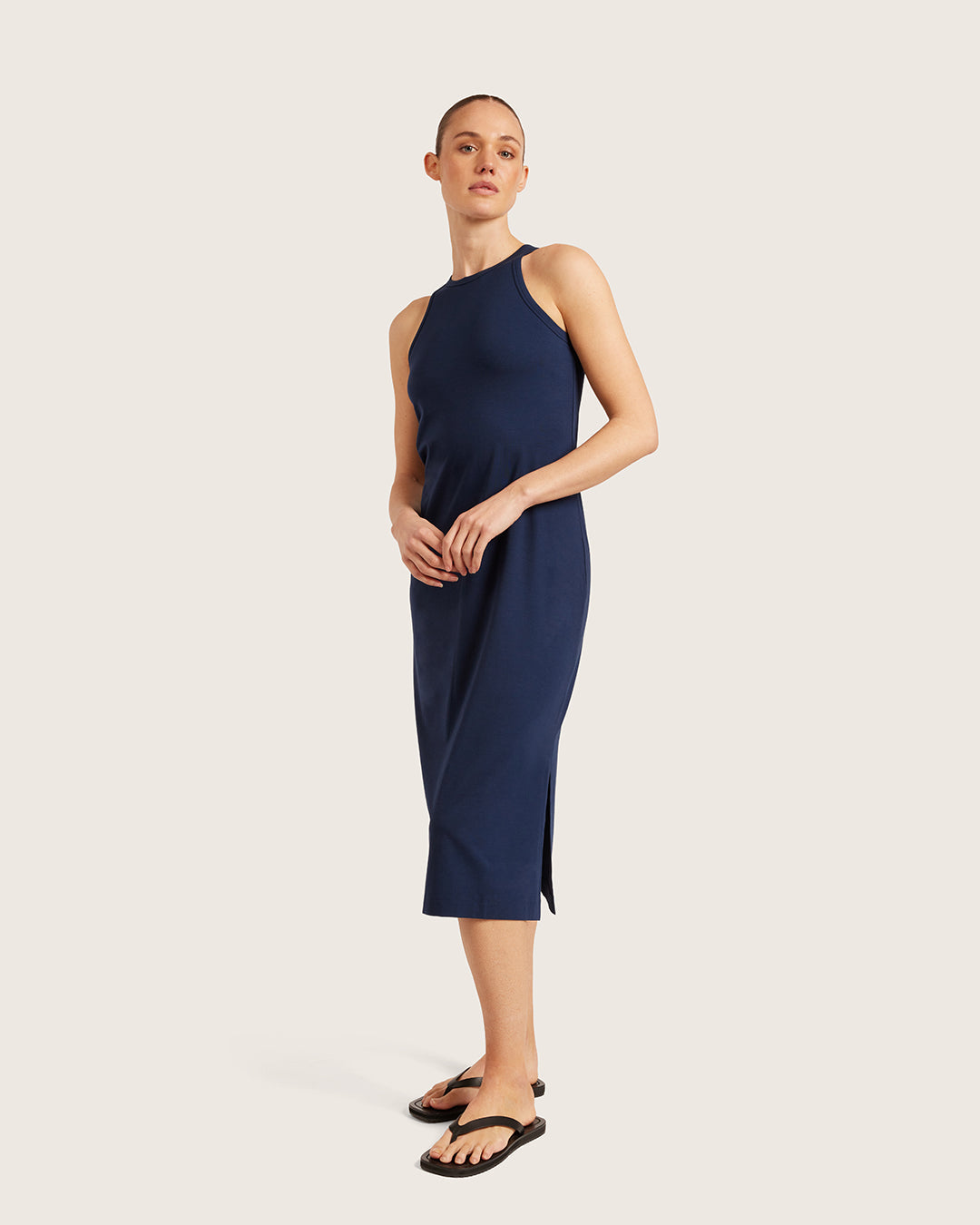 Vestido con espalda de nadador - Azul marino