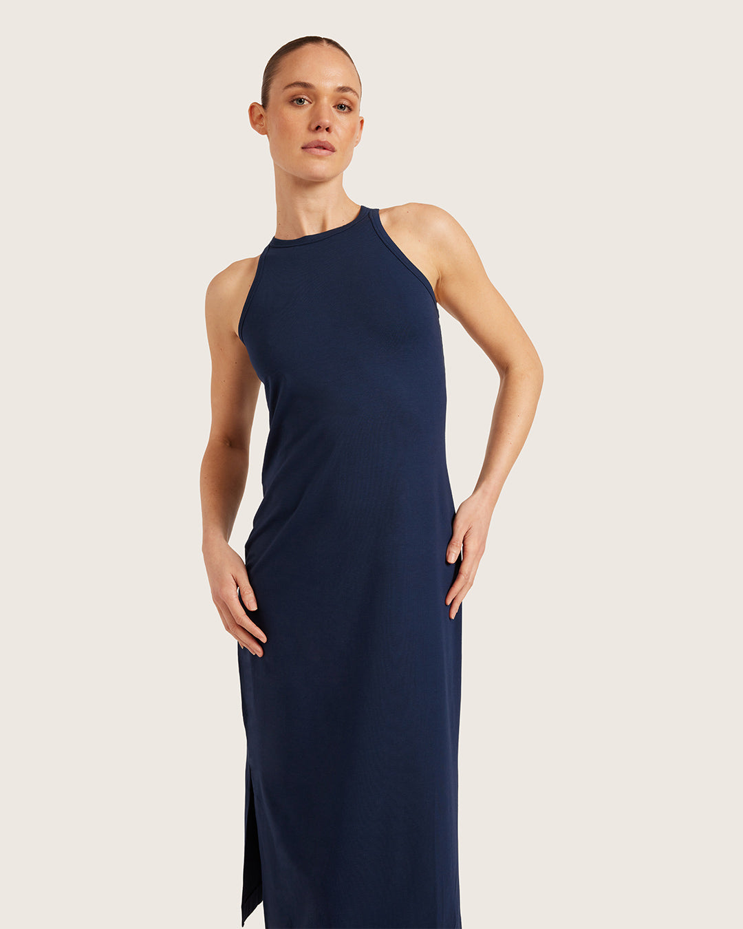 Vestido con espalda de nadador - Azul marino