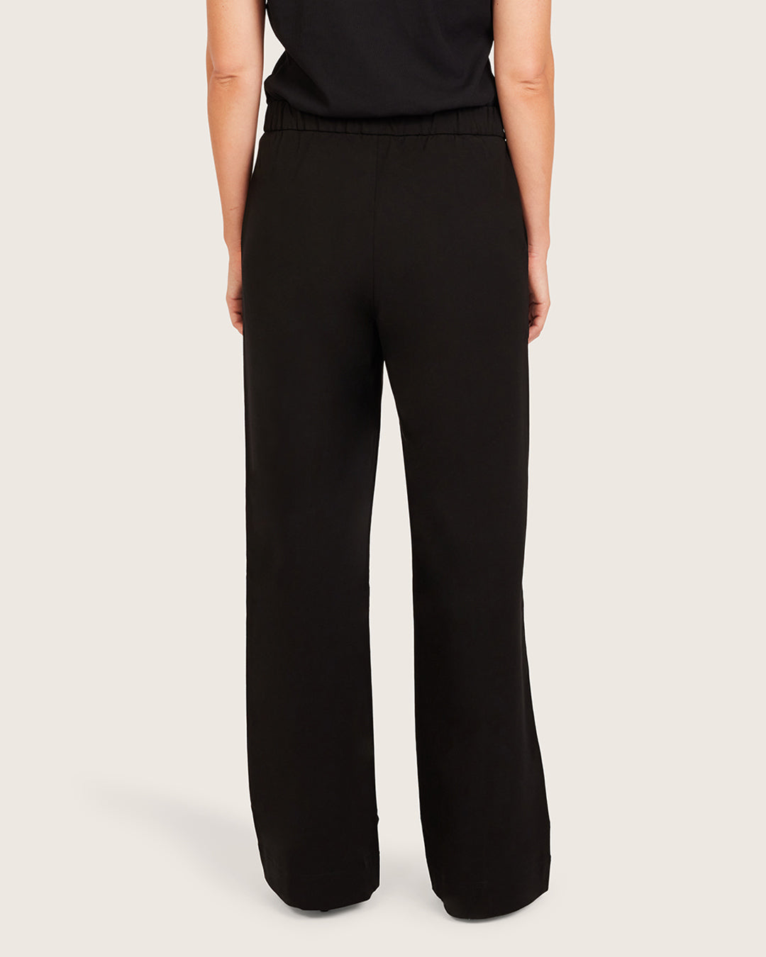 Pantalones de corte relajado - Regular - Negro