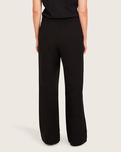 Pantalones de corte relajado - Regular - Negro
