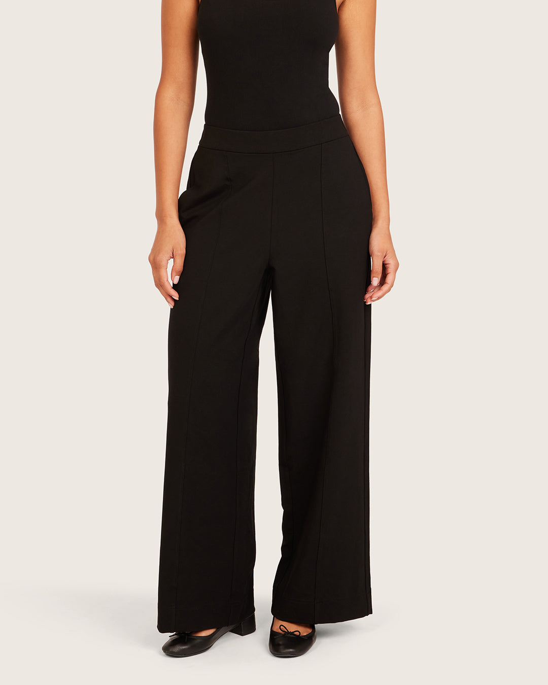 Pantalones de corte relajado - Cortos - Negros