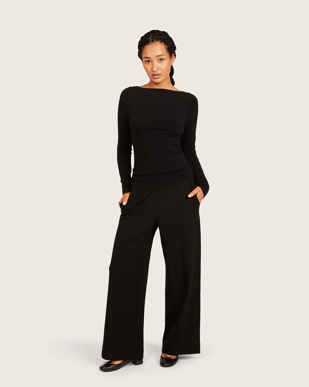 Pantalones de corte relajado - Cortos - Negros