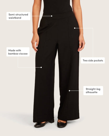 Pantalones de corte relajado - Cortos - Negros