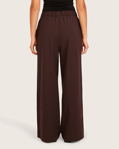 Pantalones de corte relajado - Cortos - Algarroba