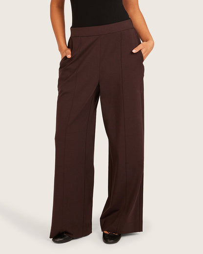 Pantalones de corte relajado - Cortos - Algarroba