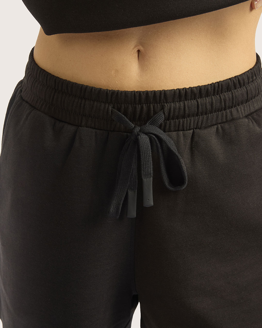 Pantalones cortos deportivos para mujer de 3" - Negro