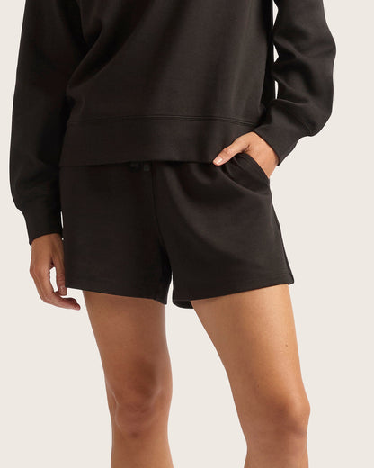Pantalones cortos deportivos para mujer de 3" - Negro