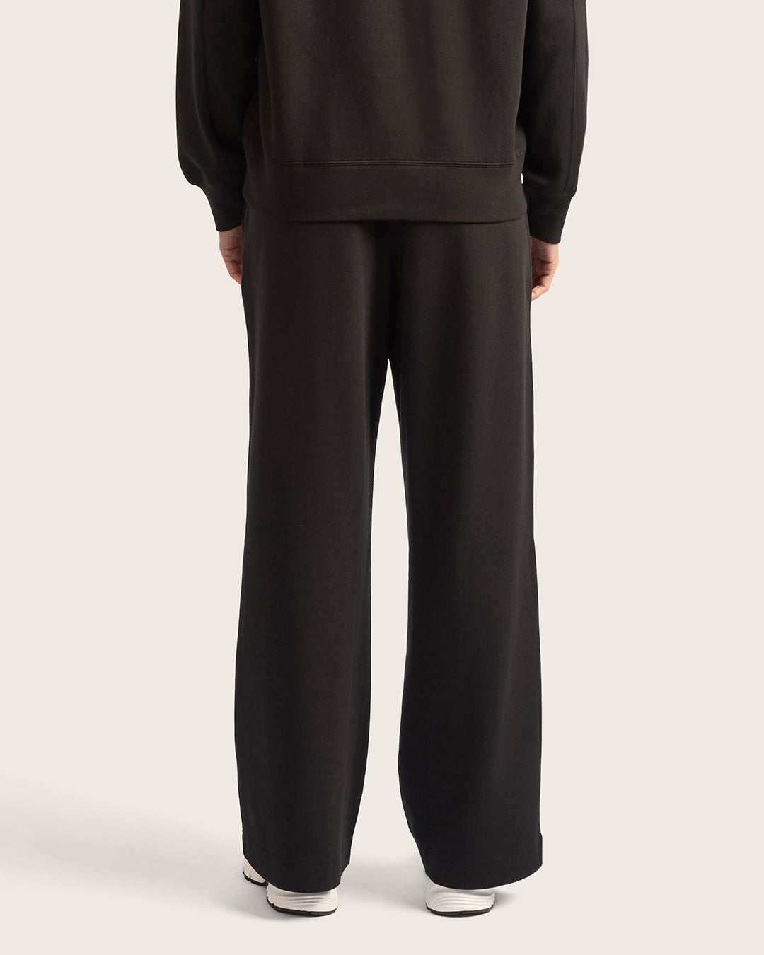 Pantalones deportivos rectos para mujer - Negro