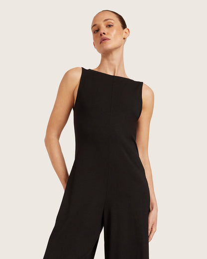 Mono de escote barco - Negro