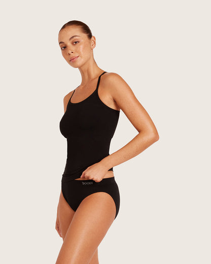 Camiseta de tirantes deportivos de capa base - Negro