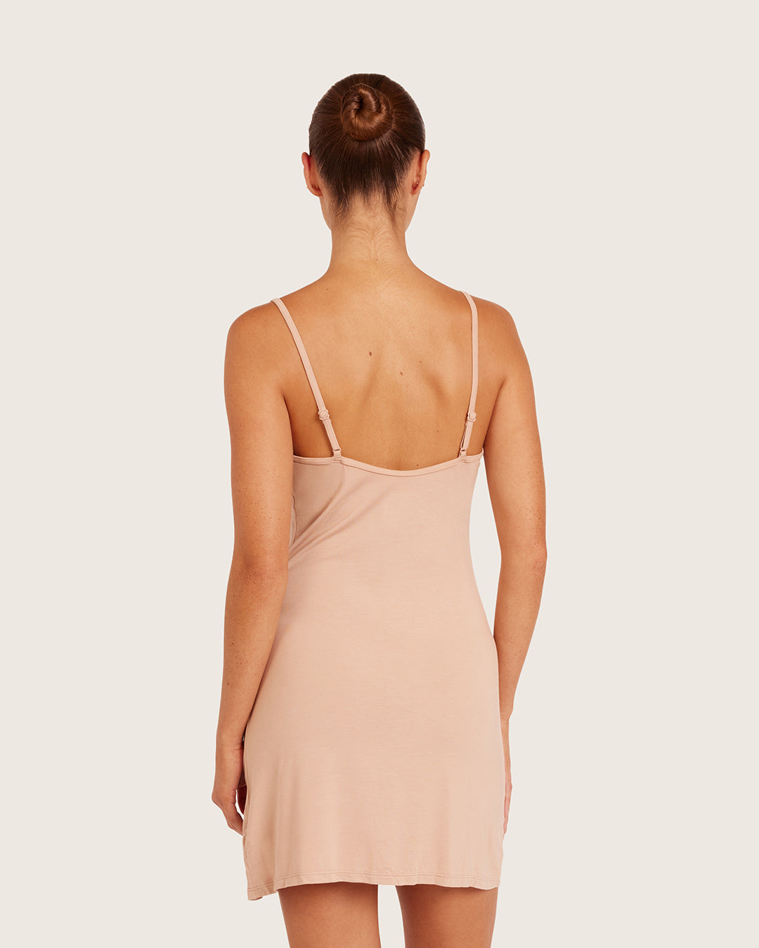 Camisola de capa base con escote en V - Almendra