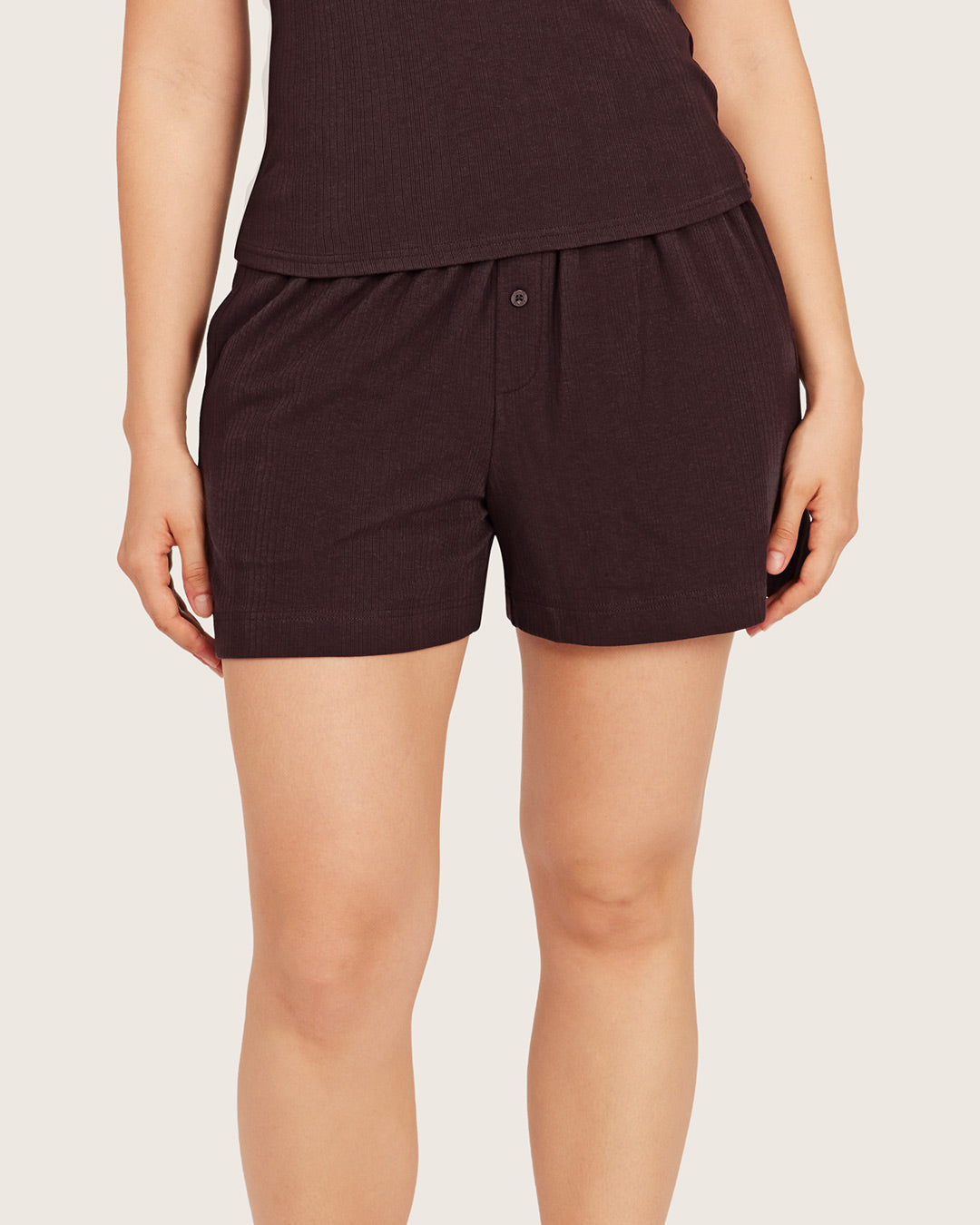 Pantalones cortos de estar por casa - Mora
