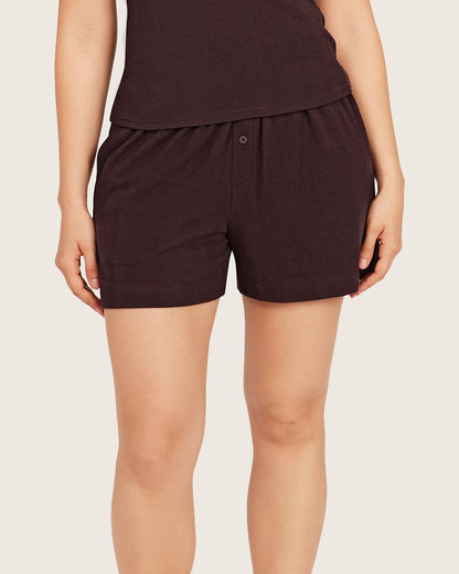 Pantalones cortos de estar por casa - Mora