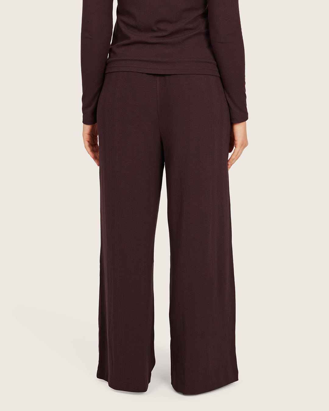 Pantalones de estar por casa - Morado ciruela